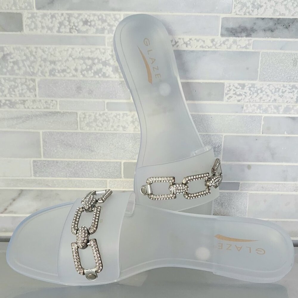 Clear Slip On Sandals